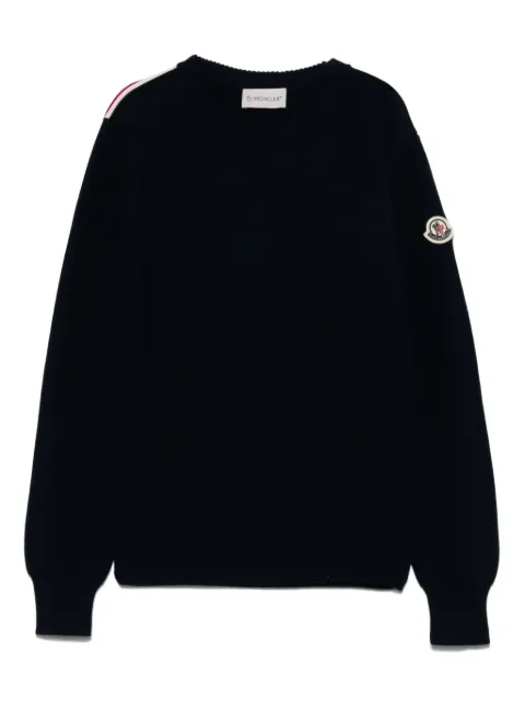 Moncler Enfant Suéter com patch de logo