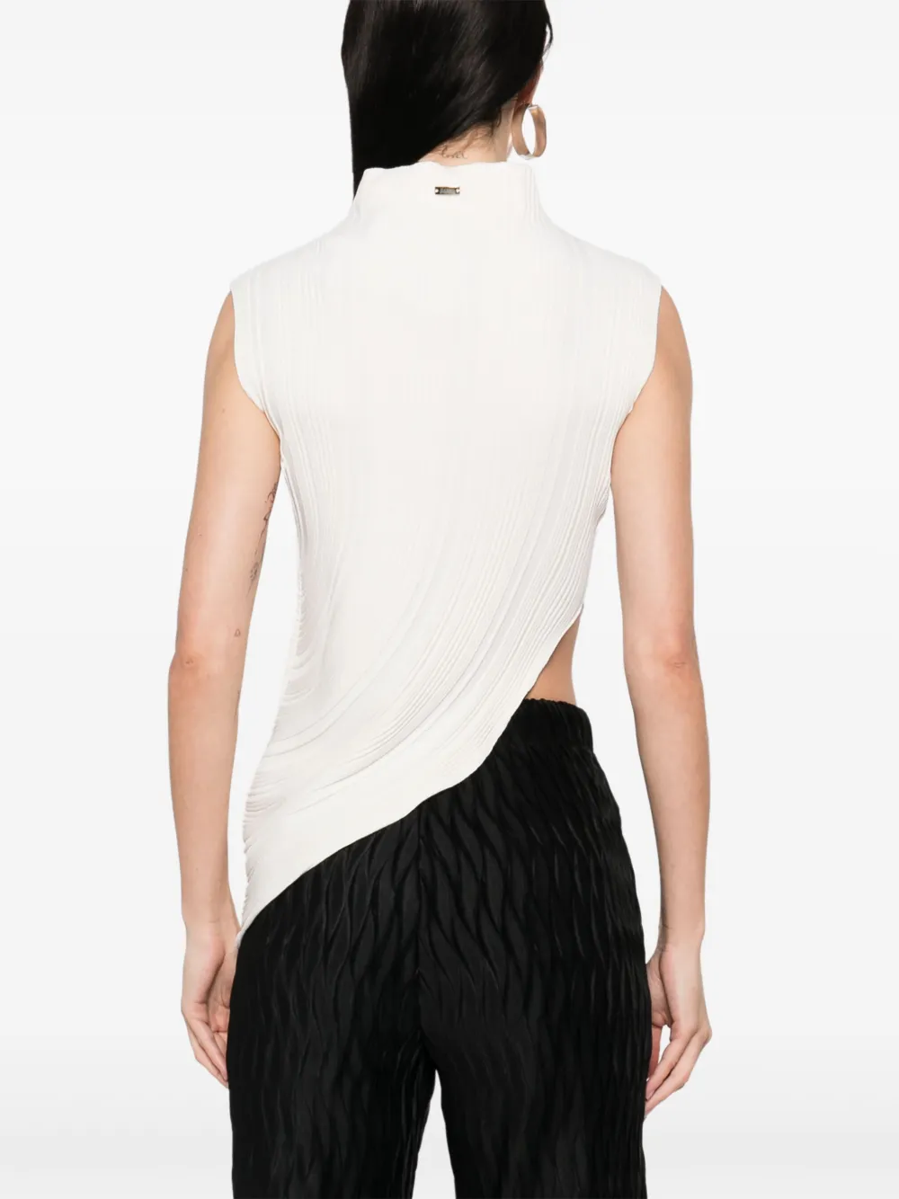 Herno Tank Top In Matt Viscose In White