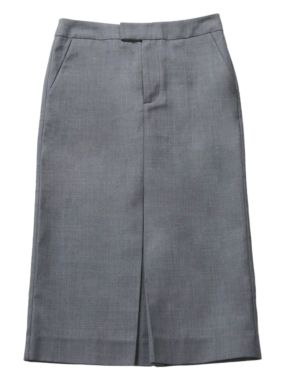 wool-blend skirt