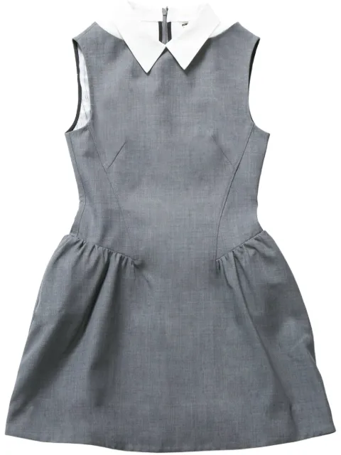 SHUSHU/TONG contrasting-collar sleeveless dress 