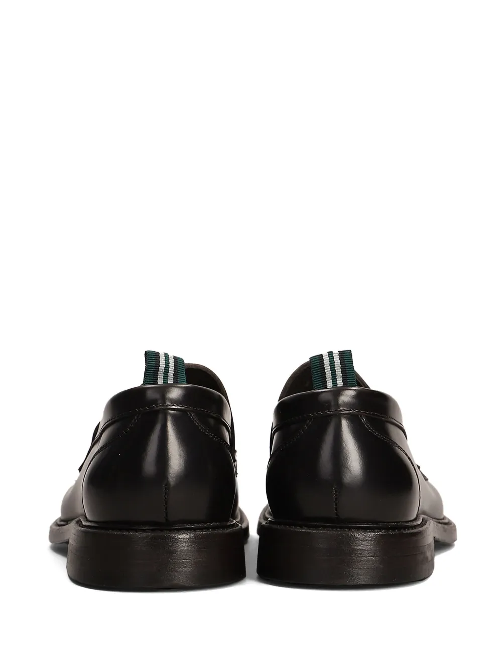 Green George leather loafers Brown