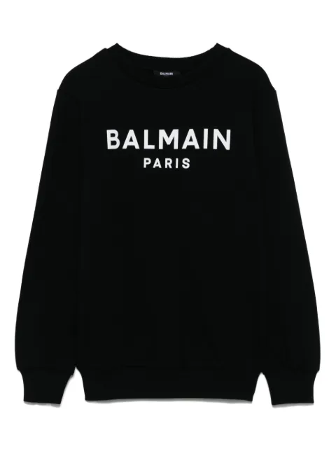 Balmain Kids logo-print sweatshirt