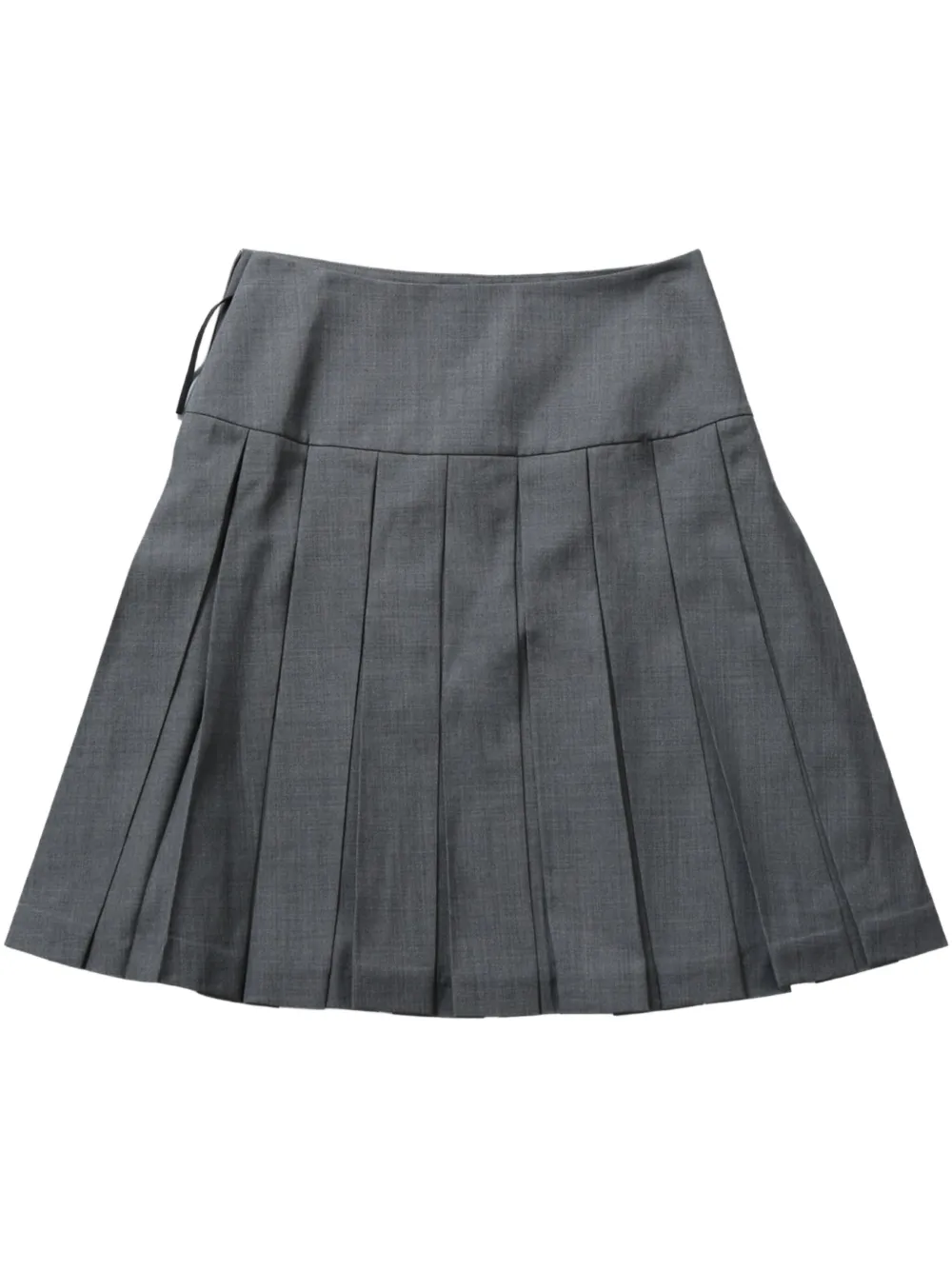 wool-blend skirt