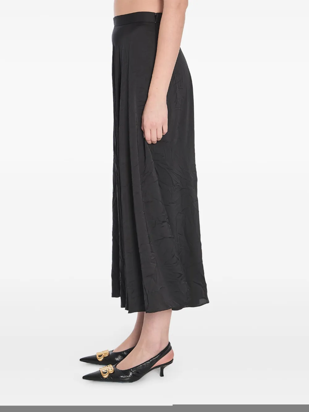Balenciaga Asymmetrische midi-rok Zwart