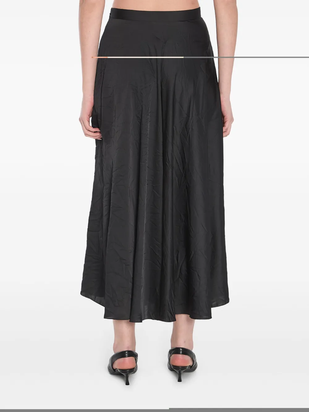 Balenciaga Asymmetrische midi-rok Zwart