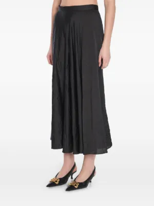 追跡【BALENCIAGA】レディーステーラードレープクレープスカート BALENCIAGA】MAXI LAYERED CARGO スカート ロング デニム