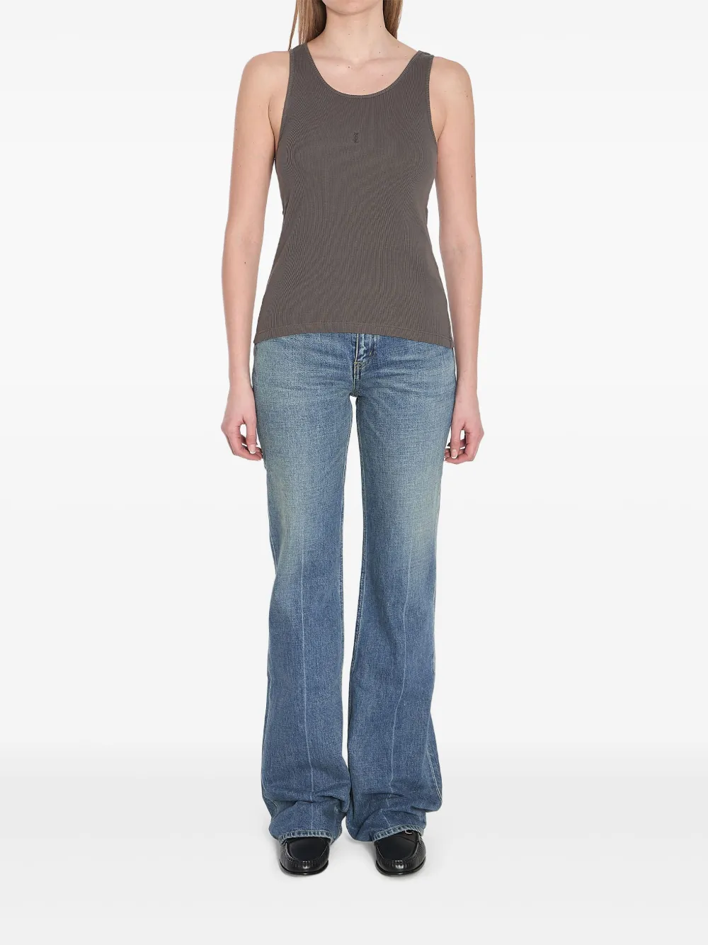 Saint Laurent Cassandre tank top | Grey | Image 1