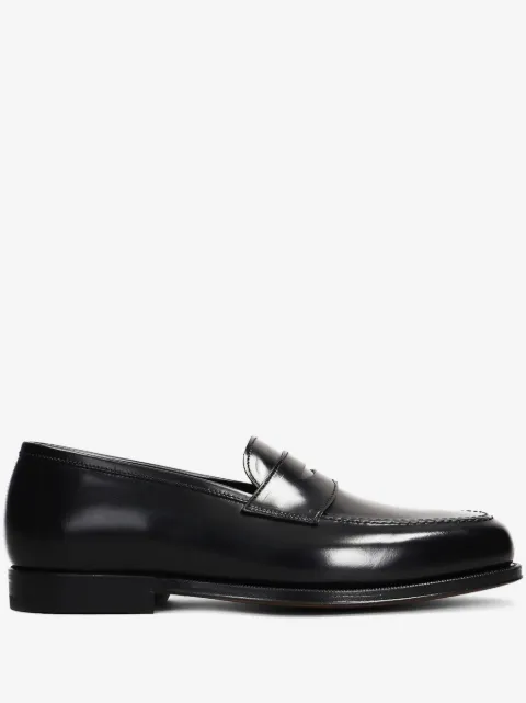 Green George leather loafers