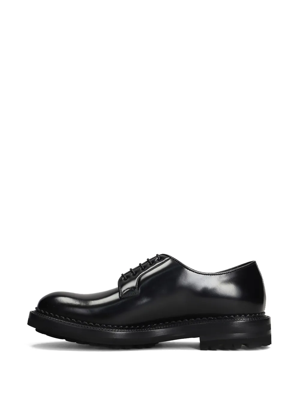 Green George Leren schoenen Zwart
