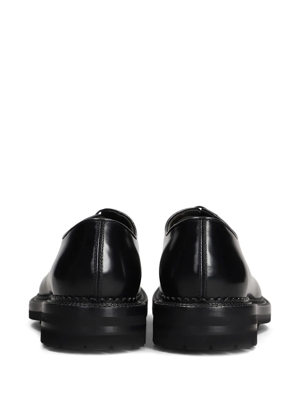Green George Leren schoenen Zwart