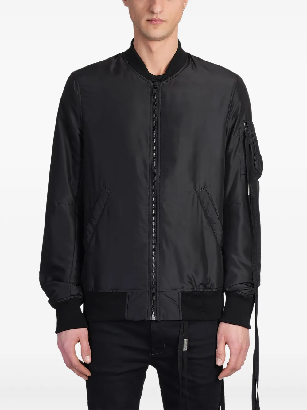 satin bomber jacket