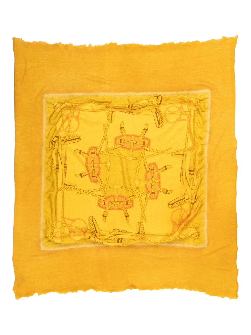 graphic-print scarf