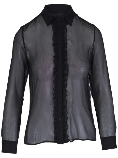 Nili Lotan ruffle-trim shirt