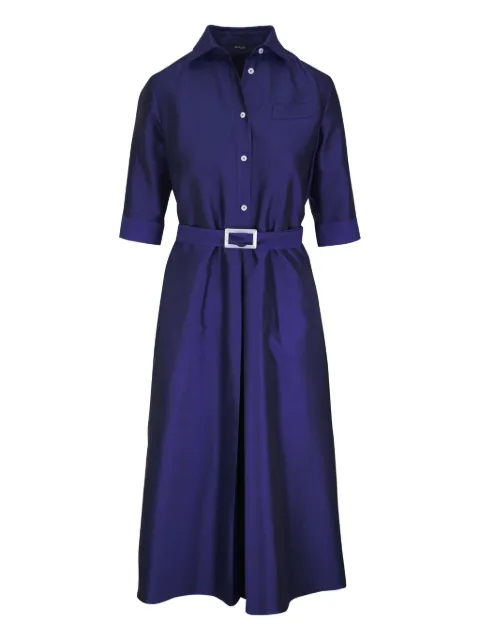 Kiton satin midi dress