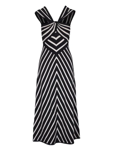 ZIMMERMANN chevron-pattern midi dress