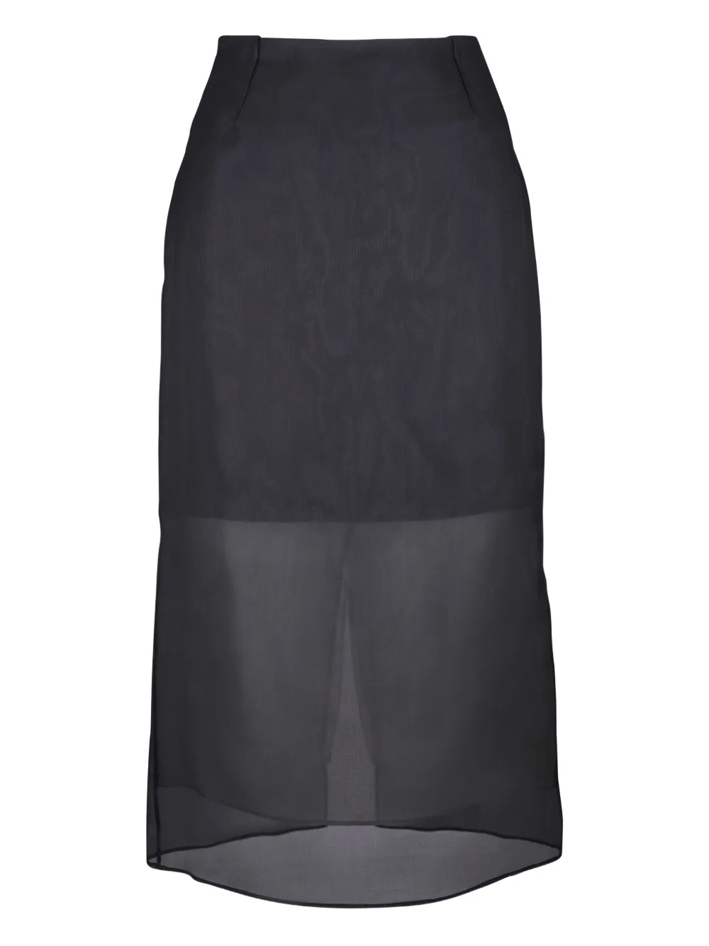 Lafayette 148 falda midi de seda | negro | Image 1