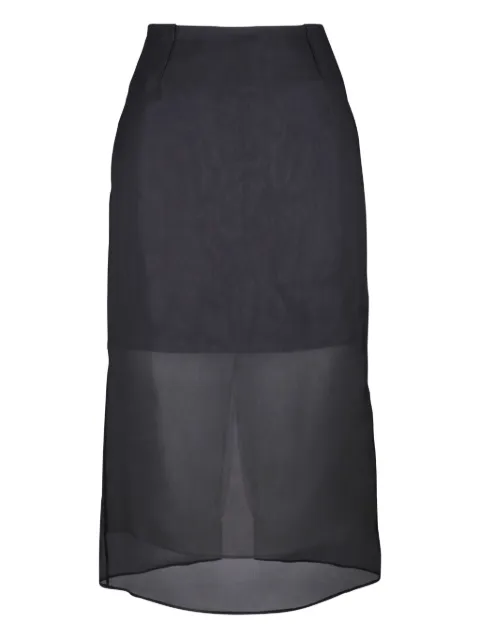 Lafayette 148 silk midi skirt 