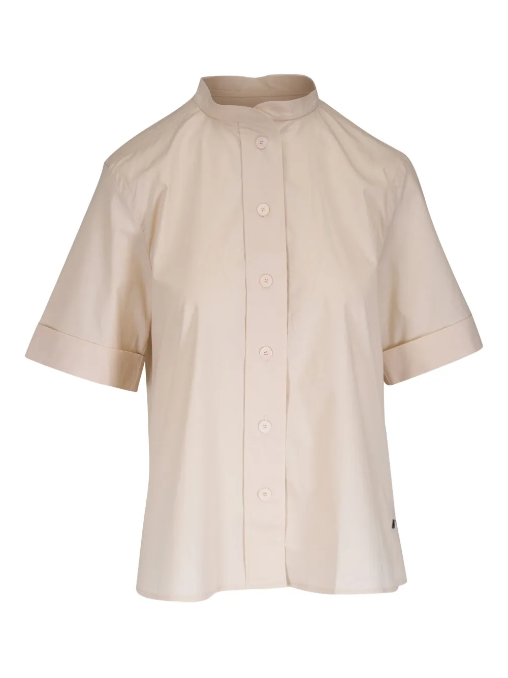 BOGNER BAND-COLLAR SHORT-SLEEVE SHIRT