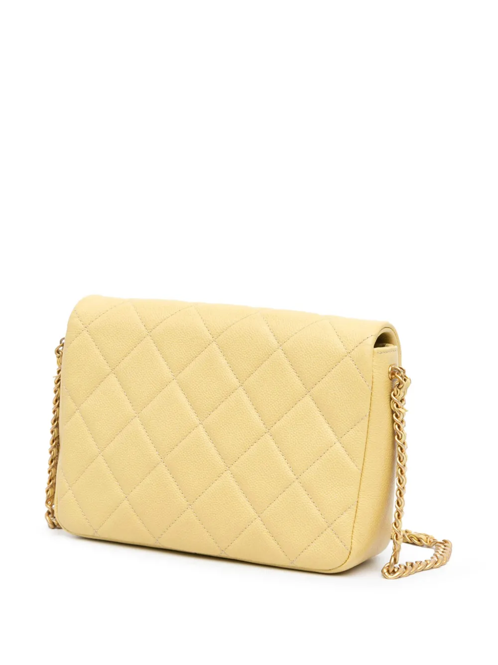 CHANEL Pre-Owned 2021-2024 Small Quilted Caviar Chain Melody Flap crossbody bag | Pre-Owned | Image 2