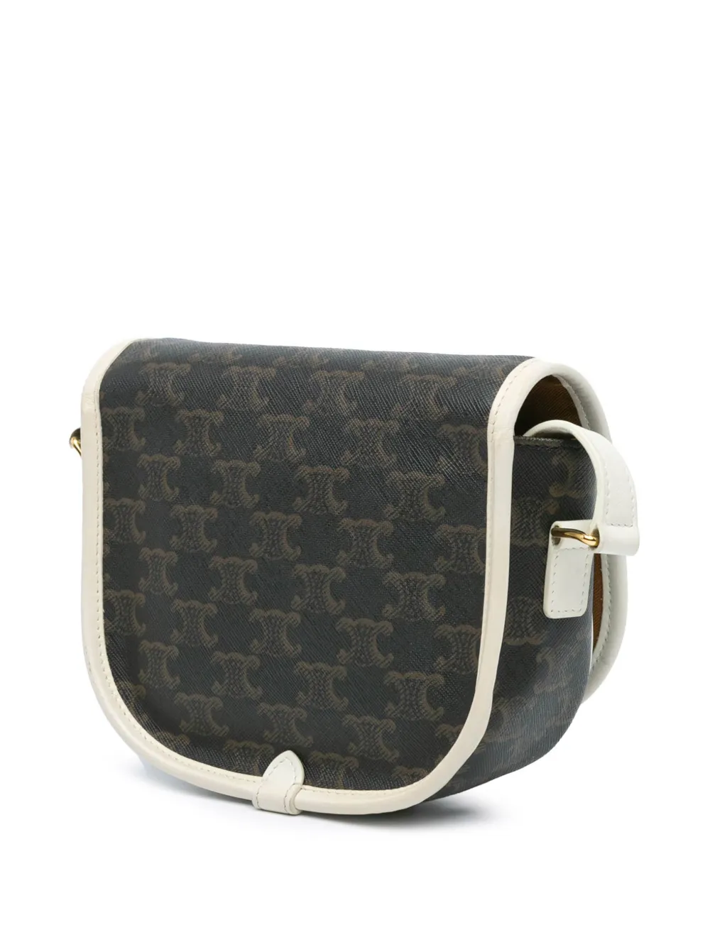 Céline Pre-Owned 2020 Medium Triomphe Coated Canvas Folco crossbody bag | Pre-Owned | Image 2