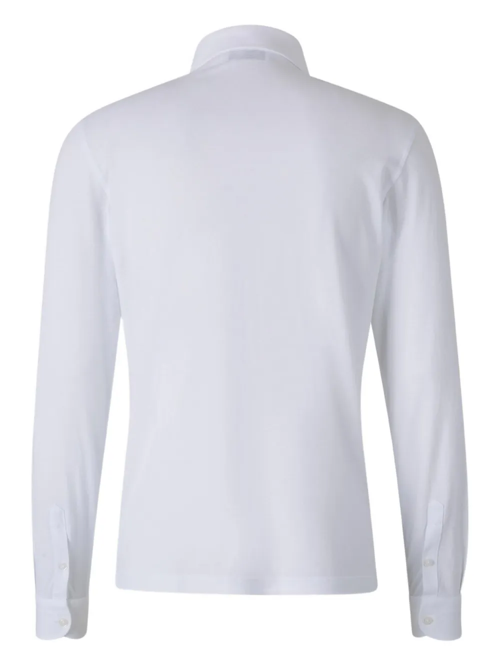 Gran Sasso Poloshirt met lange mouwen - Wit