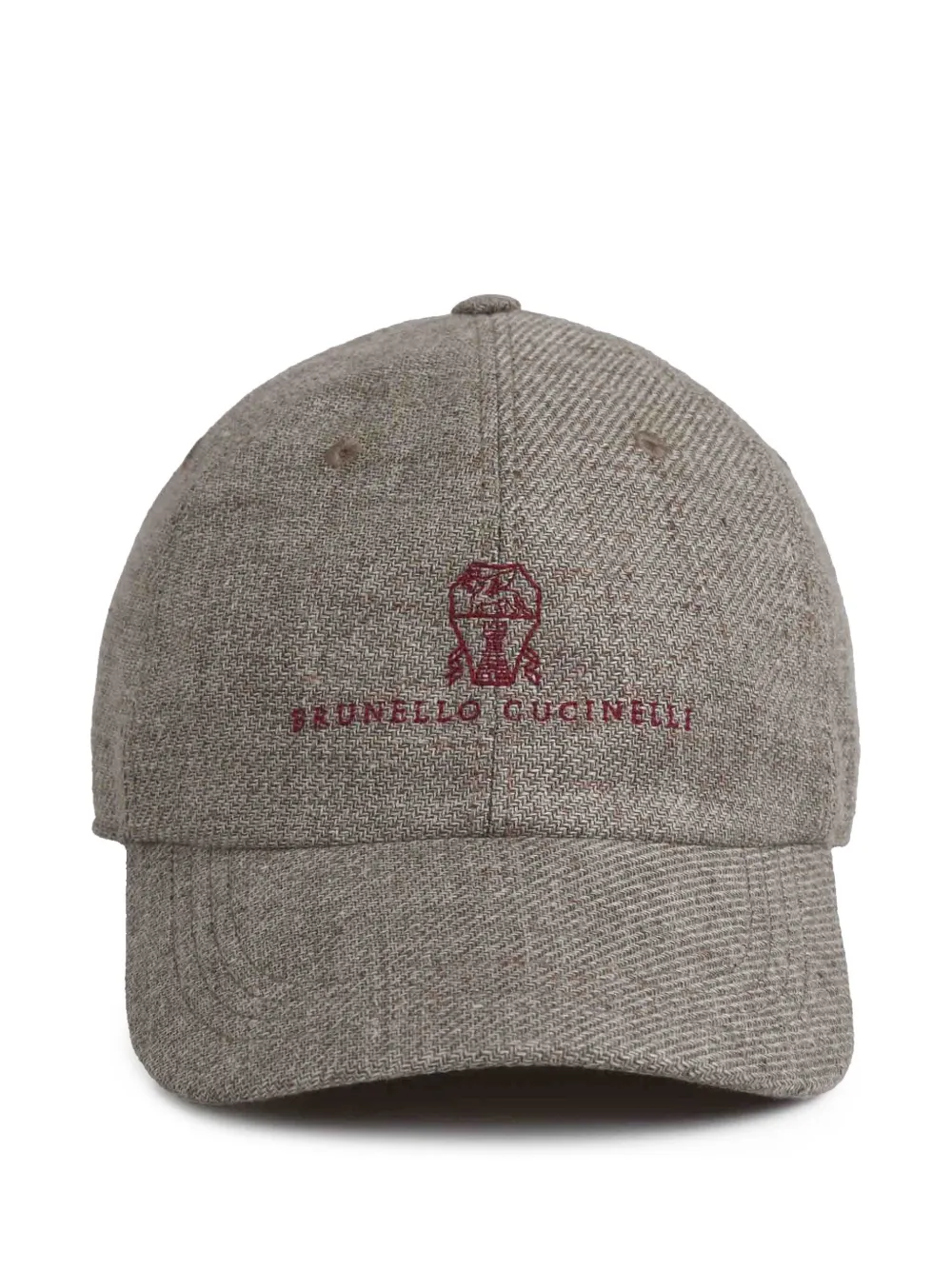 Brunello Cucinelli logo-embroidered cap | Brown | Image 1