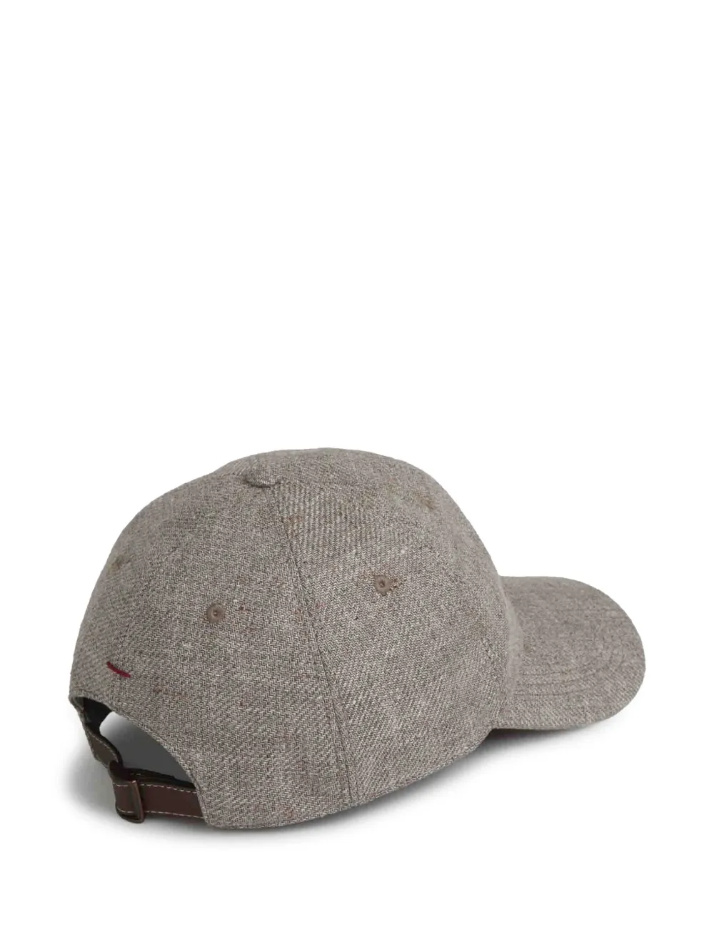 Brunello Cucinelli logo-embroidered cap - Bruin