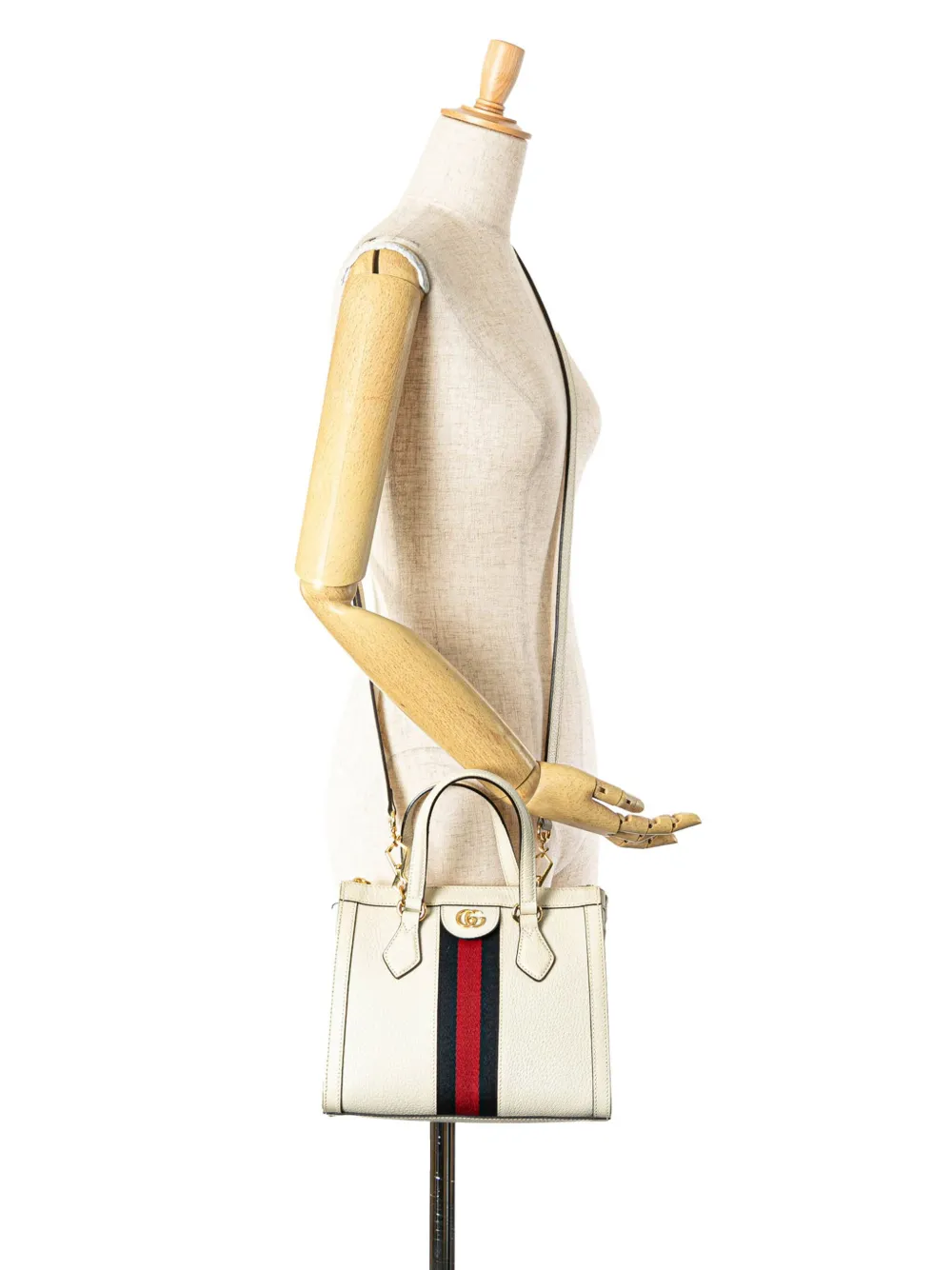 Gucci Pre-Owned Borsa a tracolla Ophidia piccola in pelle 2016-2024 | Image 7