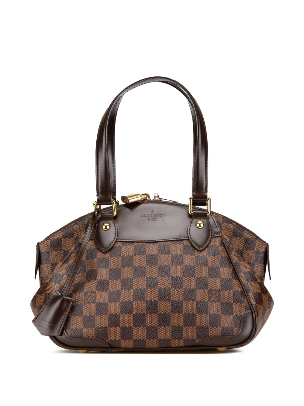 Louis Vuitton Pre-Owned 2011 ダミエ エベヌ ヴェローナ PM ハンドバッグ - ブラウン Louis Vuitton Pre-Owned 2011 ダミエ エベヌ ヴェローナ PM ハンドバッグ - ブラウン