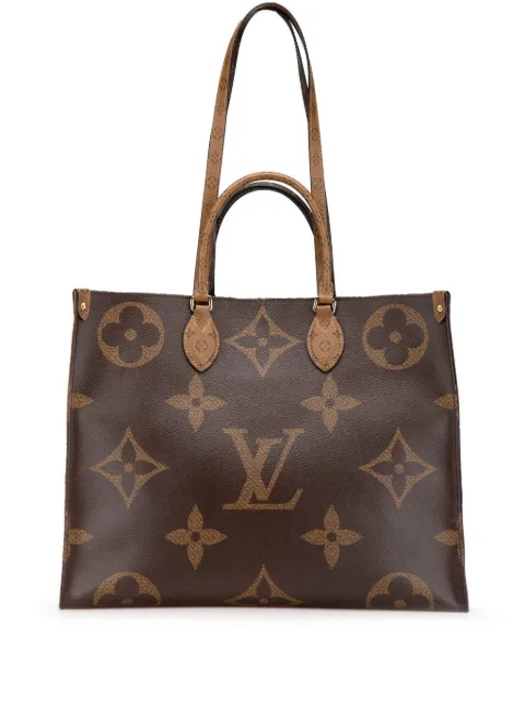 Louis Vuitton Pre-Owned 2019 Monogram Reverse Giant OnTheGo GM satchel
