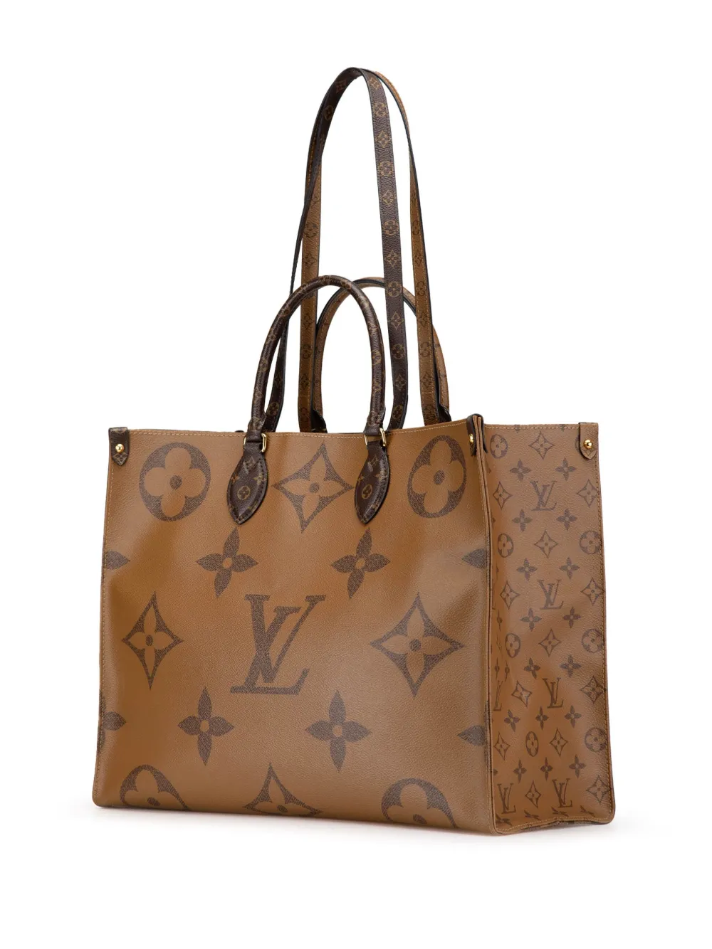 Louis Vuitton Pre-Owned 2019 Monogram Reverse Giant OnTheGo GM satchel - Bruin