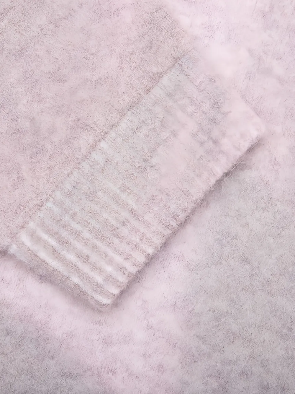 Represent Trui met geribbelde manchetten en ronde hals Roze