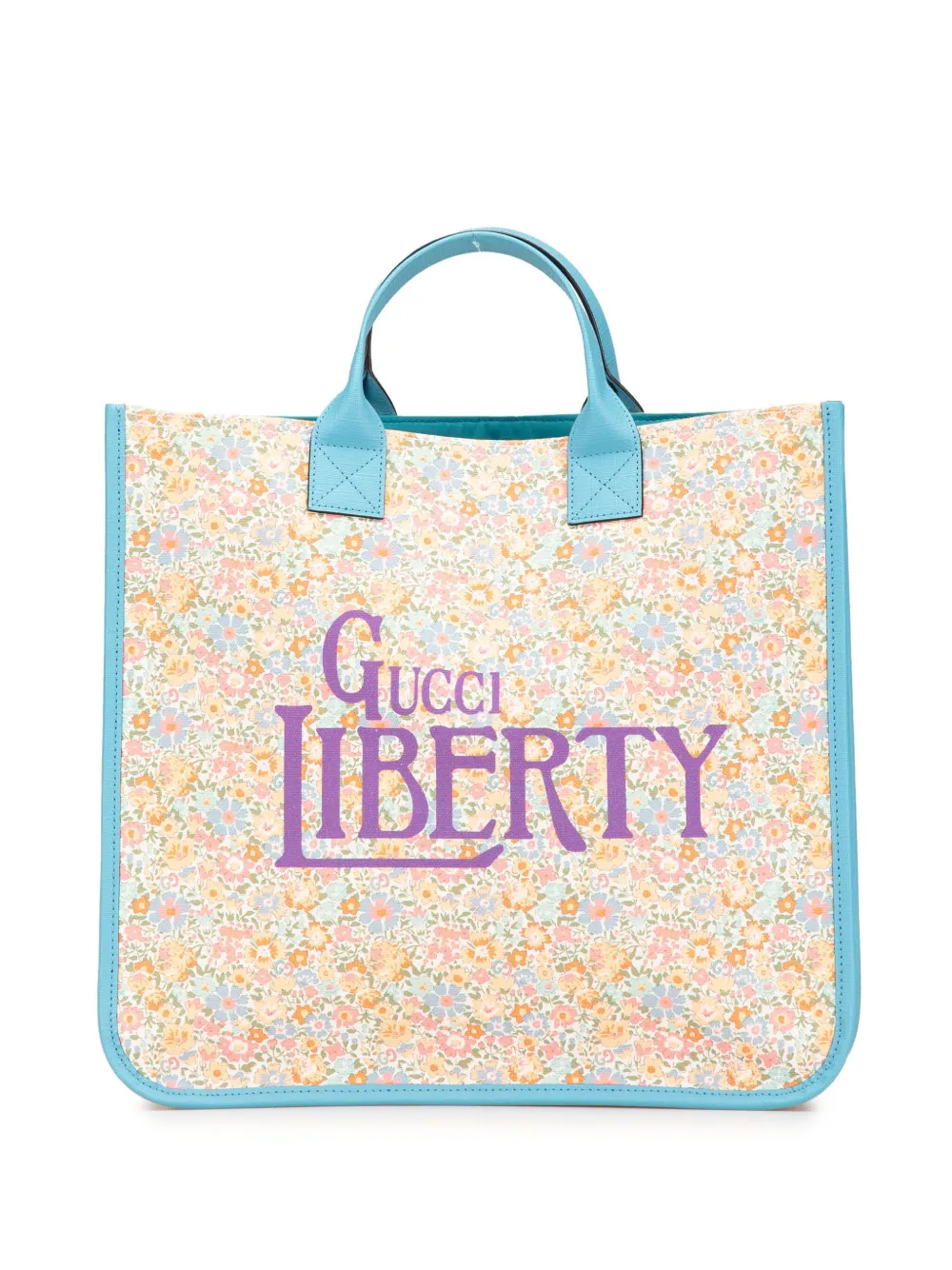 Gucci Pre-Owned 2016-2024 Canvas New Liberty Celeste Floral Childrens tote bag | Brown | Image 1