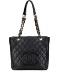 CHANEL Pre-Owned 2003-2004 Caviar Petite Shopping tote bag - Black