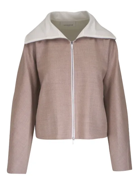Lafayette 148 chamarra con cuello en contraste