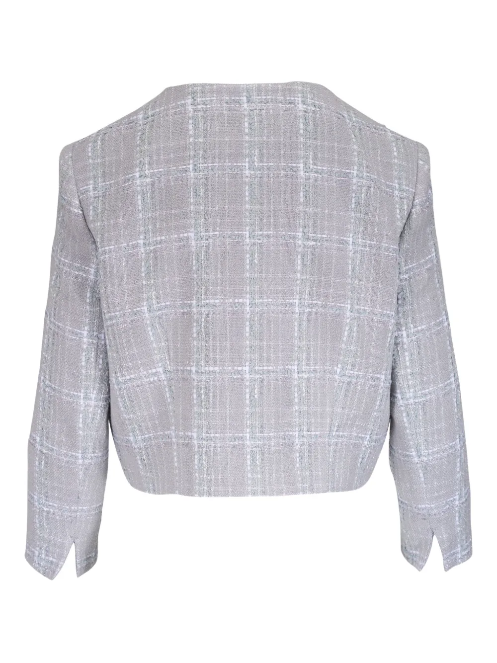 Kiton Geruit jack Grijs