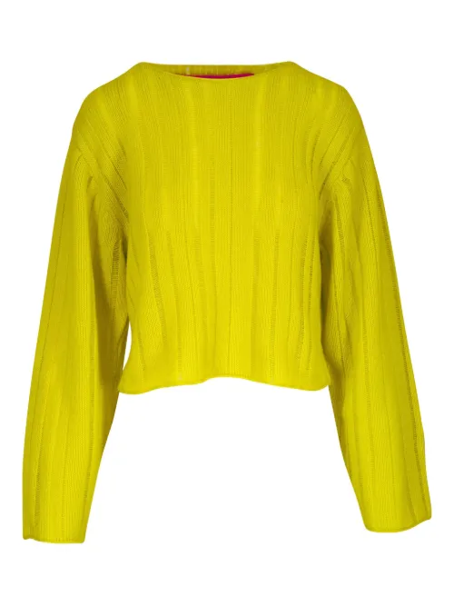 Pull crop à design côtelé - The Elder Statesman - Modalova