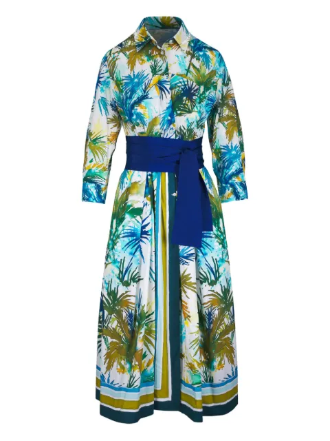 Sara Roka vestido midi con estampado botánico