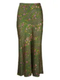 Veronica Beard Clover floral-print maxi skirt - Green