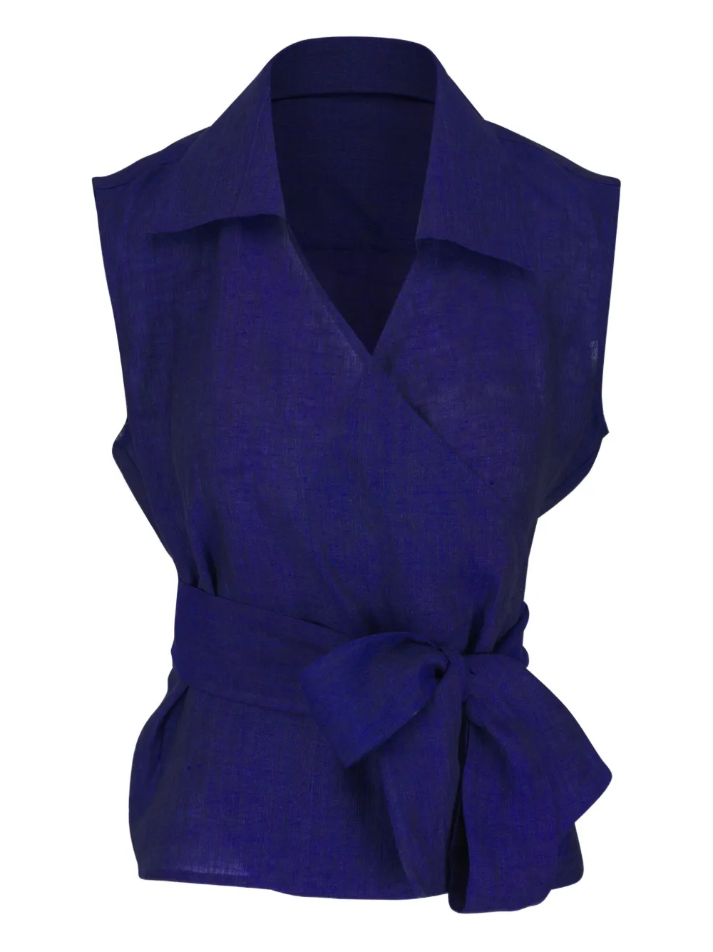 Kiton Linnen shirt Blauw