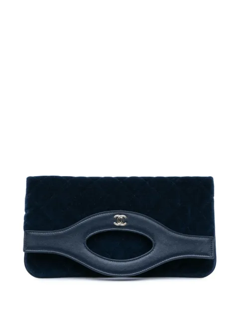 CHANEL Pre-Owned 2019 Quilted Velvet 31 clutch bag
