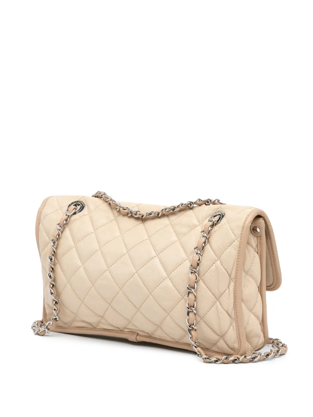 CHANEL Pre-Owned 2012-2013 Medium Caviar French Riviera Flap shoulder bag - Bruin