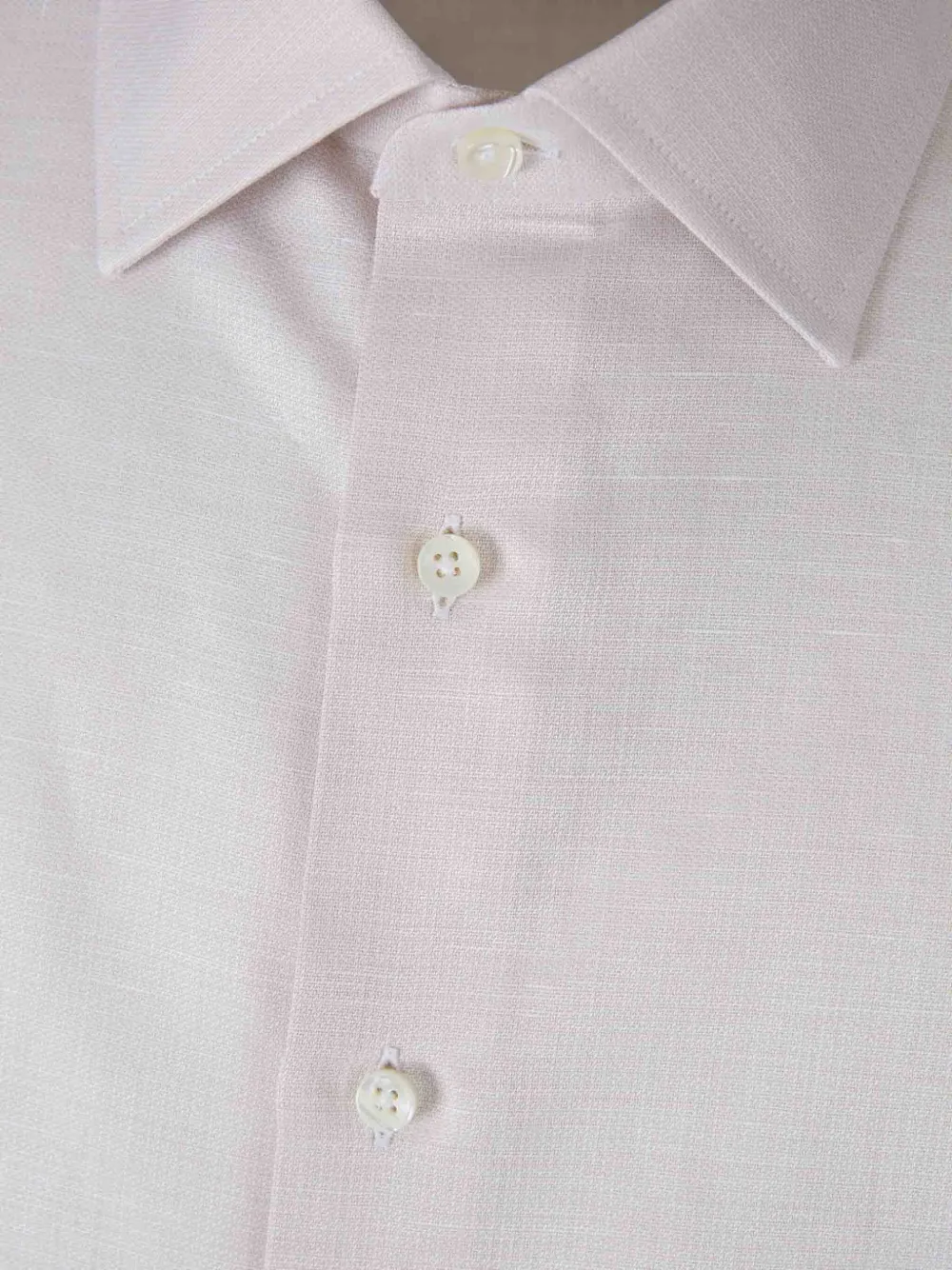 Canali Overhemd met gespreide kraag Beige