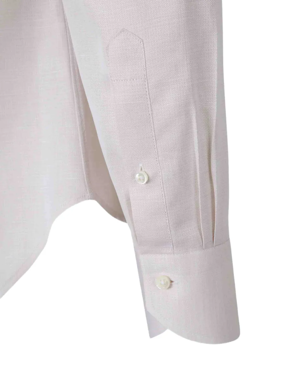 Canali Overhemd met gespreide kraag Beige