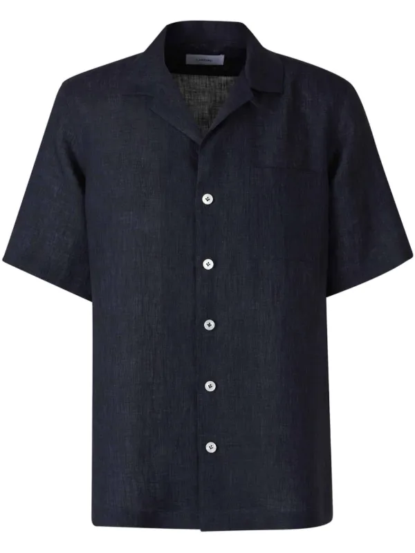 店舗良い リネンシャツ Lardini | JP FARFETCH | ブルー トップス