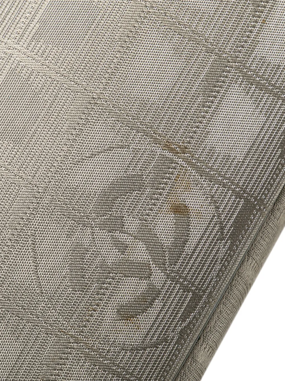 Pre-owned Chanel 2003-2004 New Travel Line Nylon Tote Bag In Silver