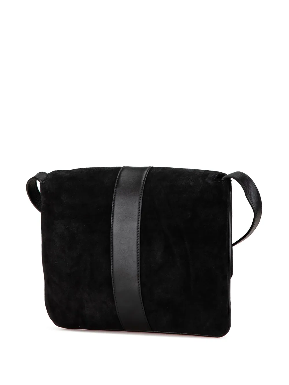 Gucci Pre-Owned 2000-2015 Suede Arli crossbody bag - Zwart
