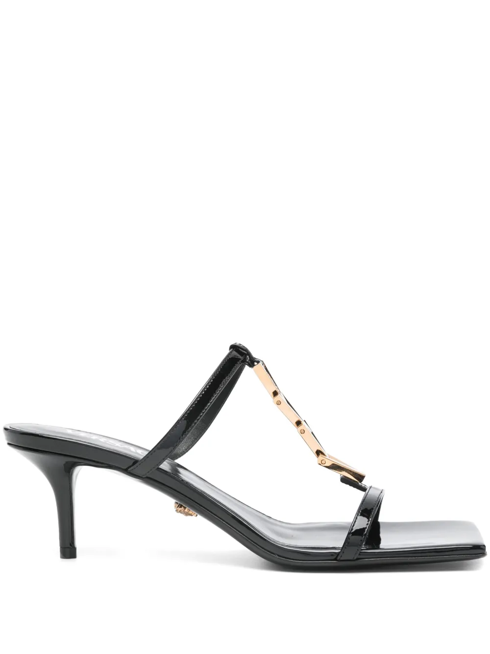 Versace 60mm leather sandals Black