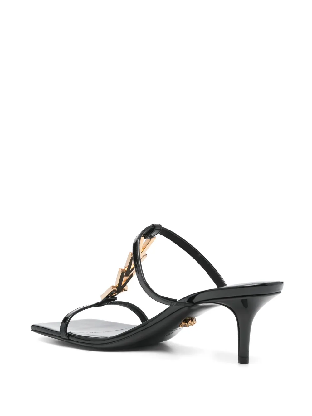 Versace 60mm leather sandals Black