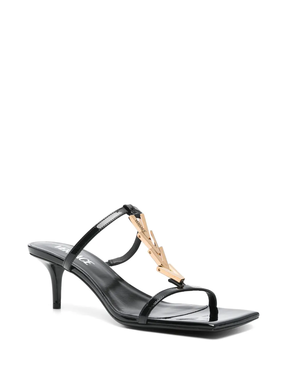 Versace 60mm leather sandals Black